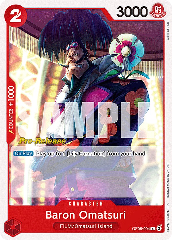 Baron Omatsuri [Wings of the Captain Pre-Release Cards] | Good Games Cannington