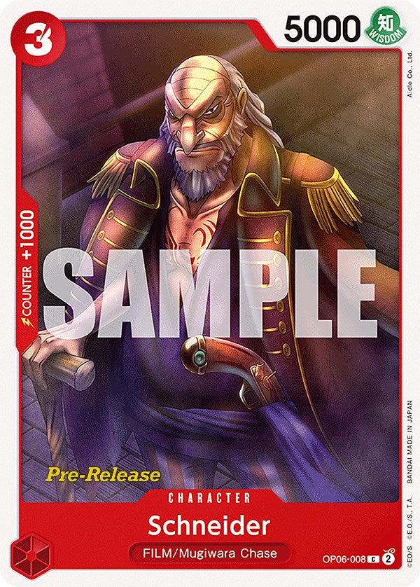 Schneider [Wings of the Captain Pre-Release Cards] | Good Games Cannington