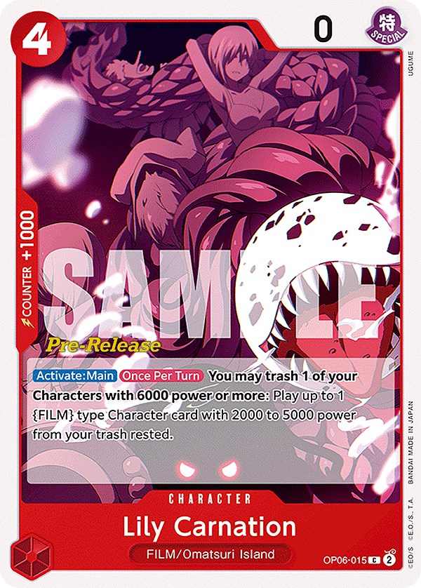 Lily Carnation [Wings of the Captain Pre-Release Cards] | Good Games Cannington