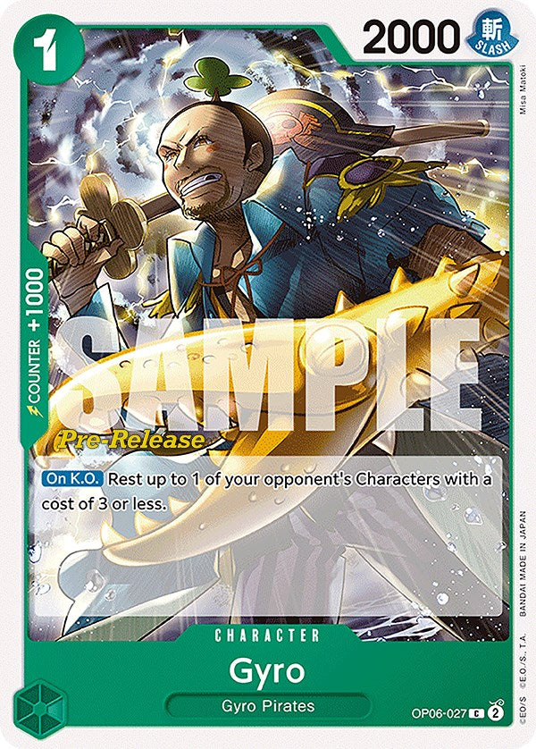 Gyro [Wings of the Captain Pre-Release Cards] | Good Games Cannington