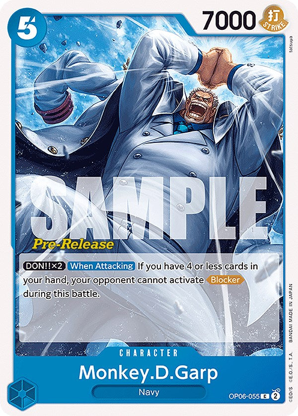 Monkey.D.Garp [Wings of the Captain Pre-Release Cards] | Good Games Cannington