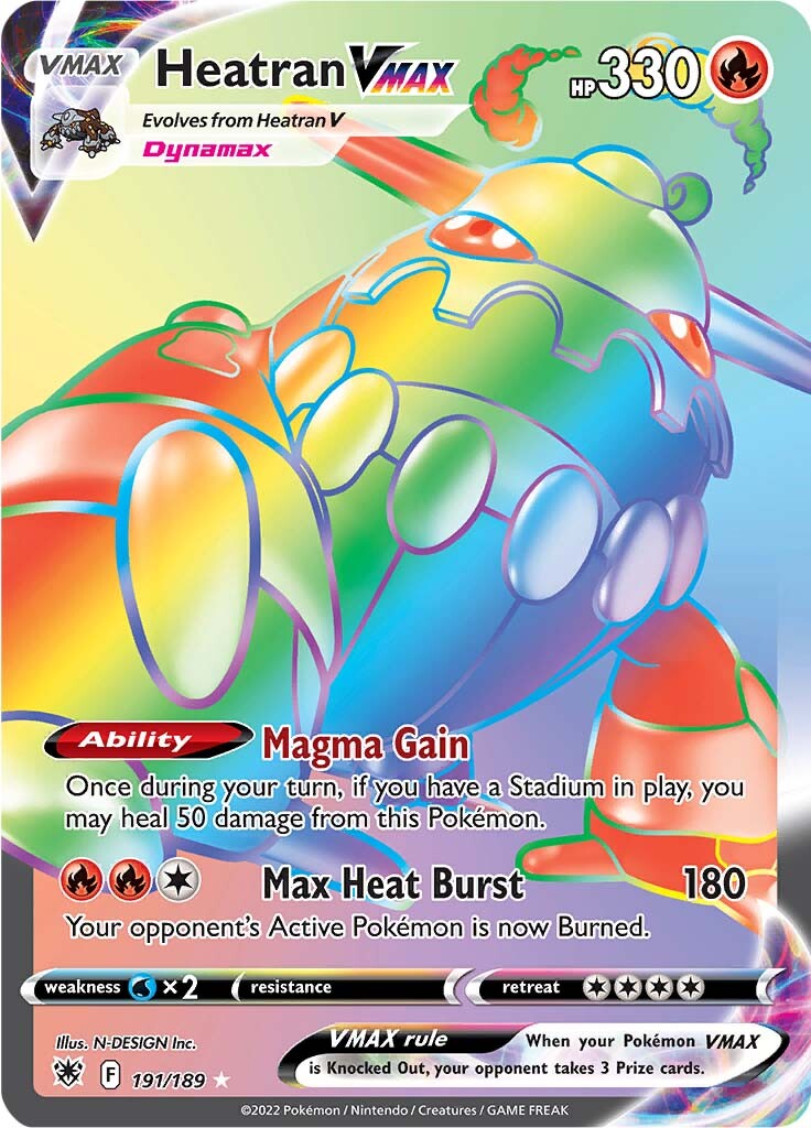 Heatran VMAX (191/189) [Sword & Shield: Astral Radiance] | Good Games Cannington