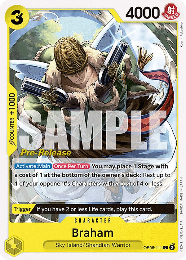 Braham [Wings of the Captain Pre-Release Cards] | Good Games Cannington