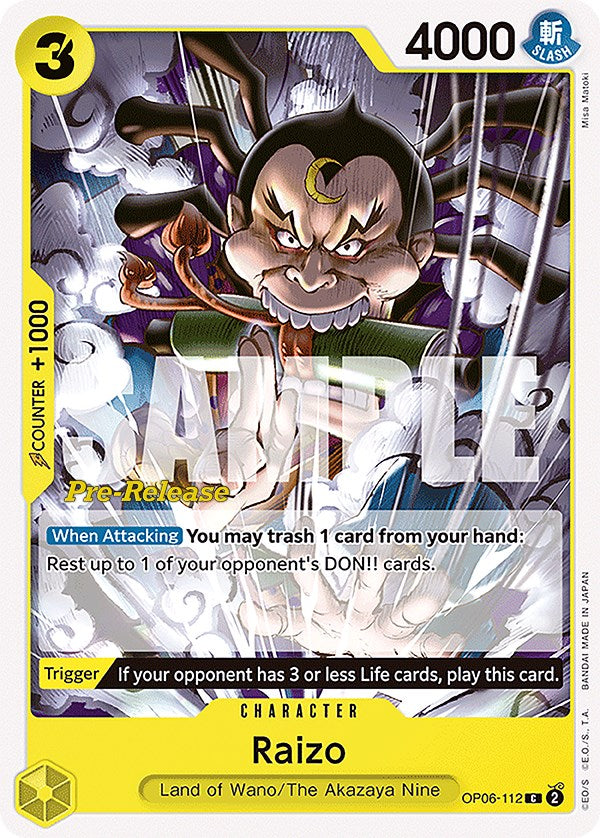 Raizo [Wings of the Captain Pre-Release Cards] | Good Games Cannington