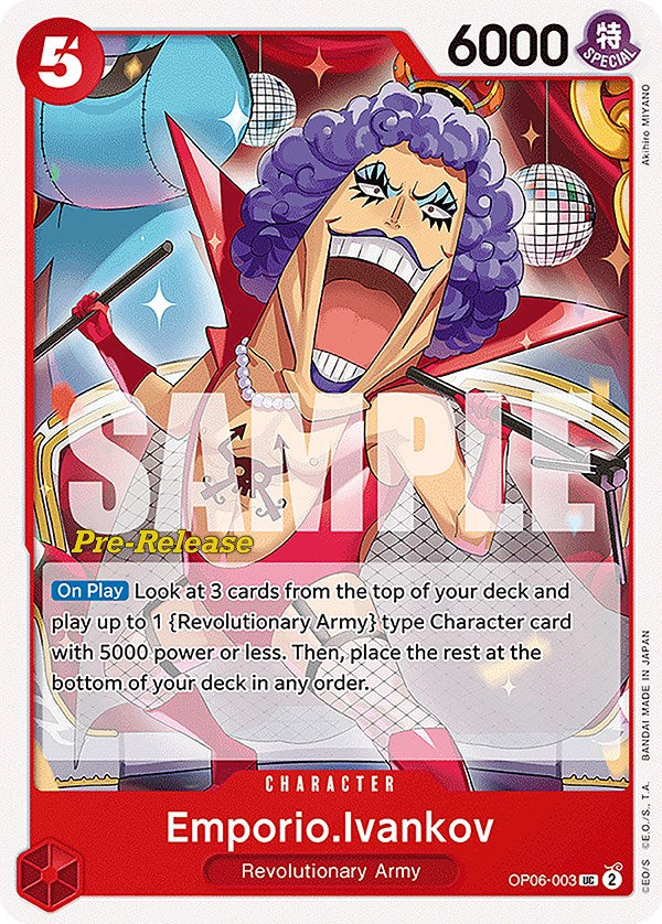 Emporio.Ivankov [Wings of the Captain Pre-Release Cards] | Good Games Cannington