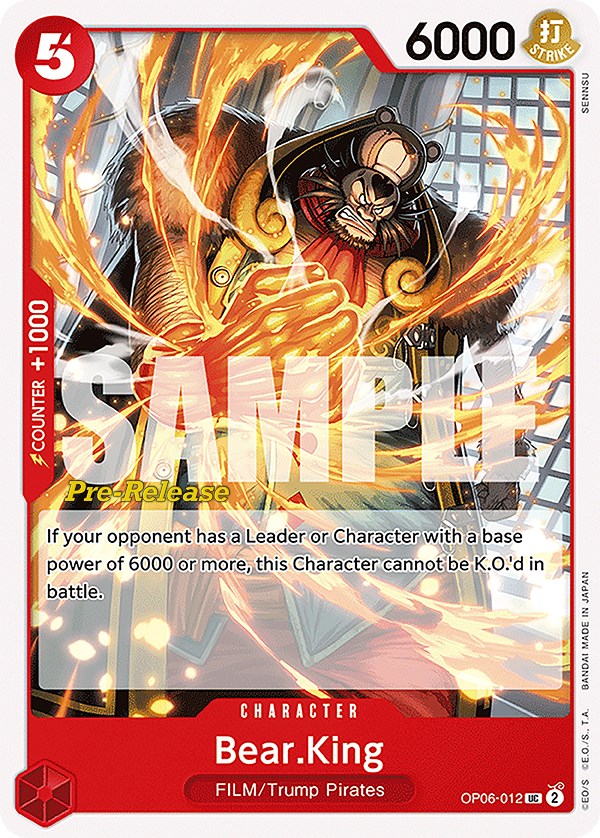Bear.King [Wings of the Captain Pre-Release Cards] | Good Games Cannington