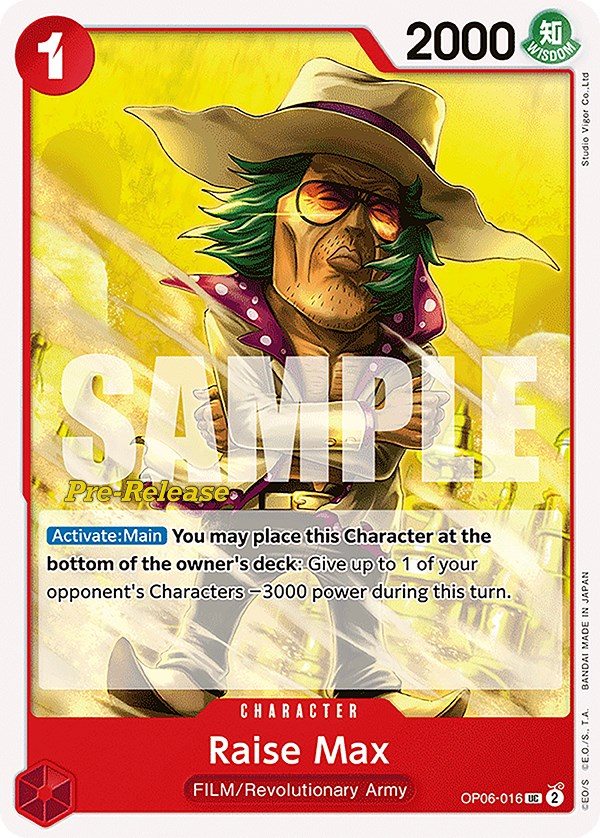 Raise Max [Wings of the Captain Pre-Release Cards] | Good Games Cannington