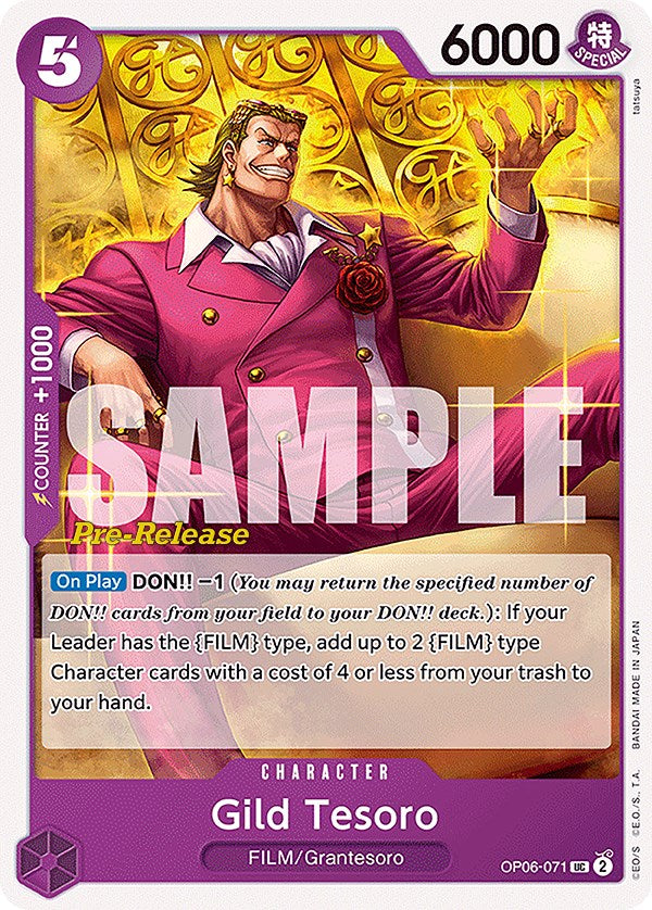 Gild Tesoro [Wings of the Captain Pre-Release Cards] | Good Games Cannington