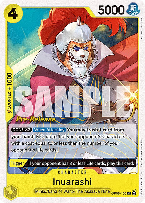 Inuarashi [Wings of the Captain Pre-Release Cards] | Good Games Cannington