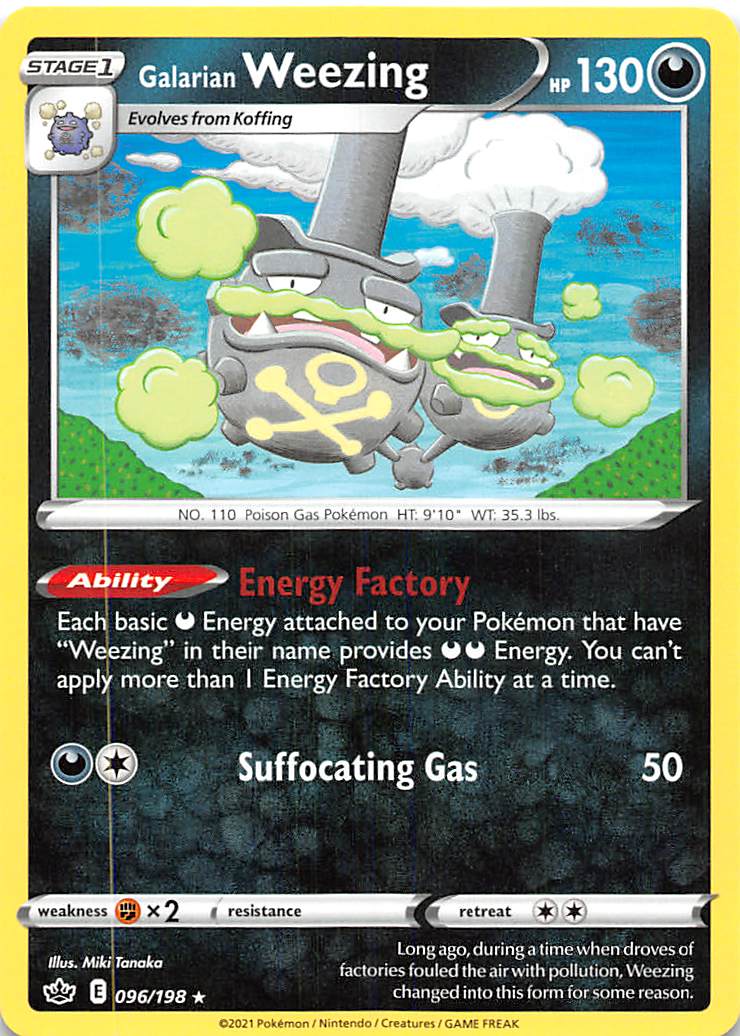 Galarian Weezing (096/198) [Sword & Shield: Chilling Reign] | Good Games Cannington