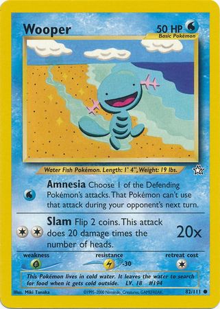 Wooper (82/111) [Neo Genesis Unlimited] | Good Games Cannington