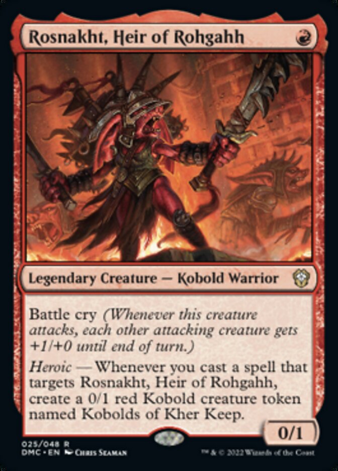 Rosnakht, Heir of Rohgahh [Dominaria United Commander] | Good Games Cannington