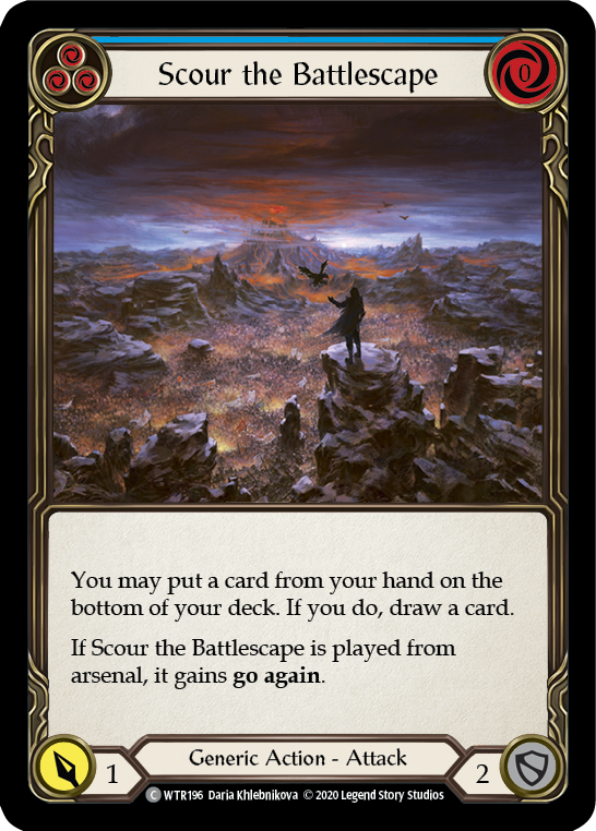 Scour the Battlescape (Blue) [U-WTR196] (Welcome to Rathe Unlimited)  Unlimited Normal | Good Games Cannington