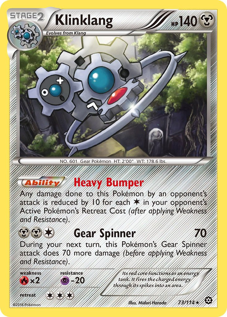 Klinklang (73/114) (Theme Deck Exclusive) [XY: Steam Siege] | Good Games Cannington