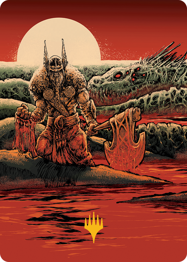 Fynn, the Fangbearer Art Card (Gold-Stamped Signature) [March of the Machine Art Series] | Good Games Cannington
