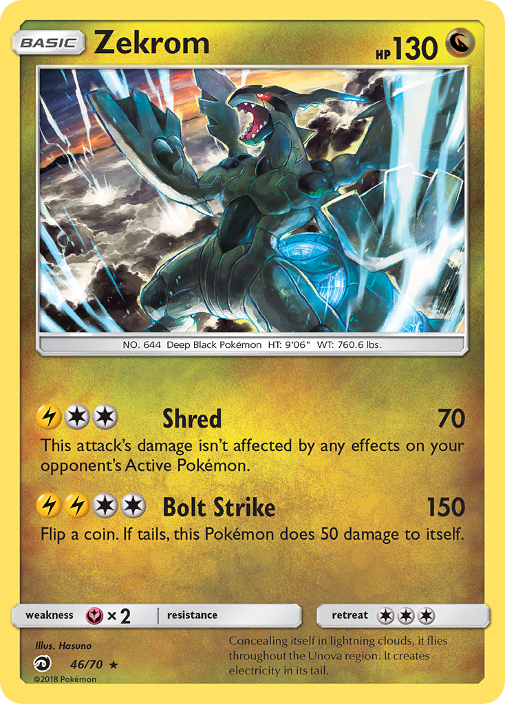 Zekrom (46/70) [Sun & Moon: Dragon Majesty] | Good Games Cannington