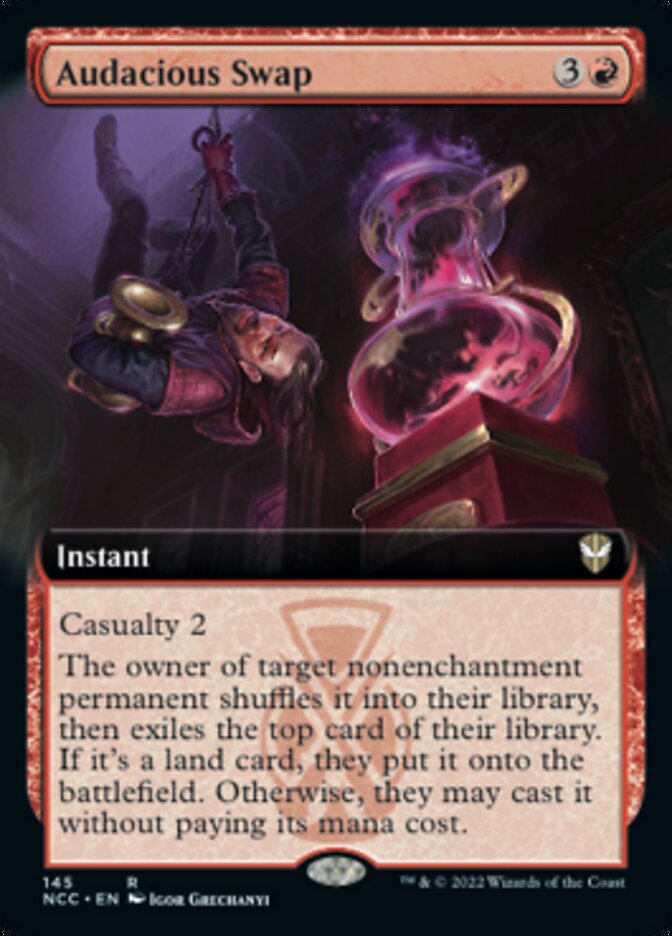 Audacious Swap (Extended Art) [Streets of New Capenna Commander] | Good Games Cannington