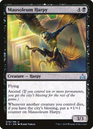 Mausoleum Harpy [Rivals of Ixalan] | Good Games Cannington