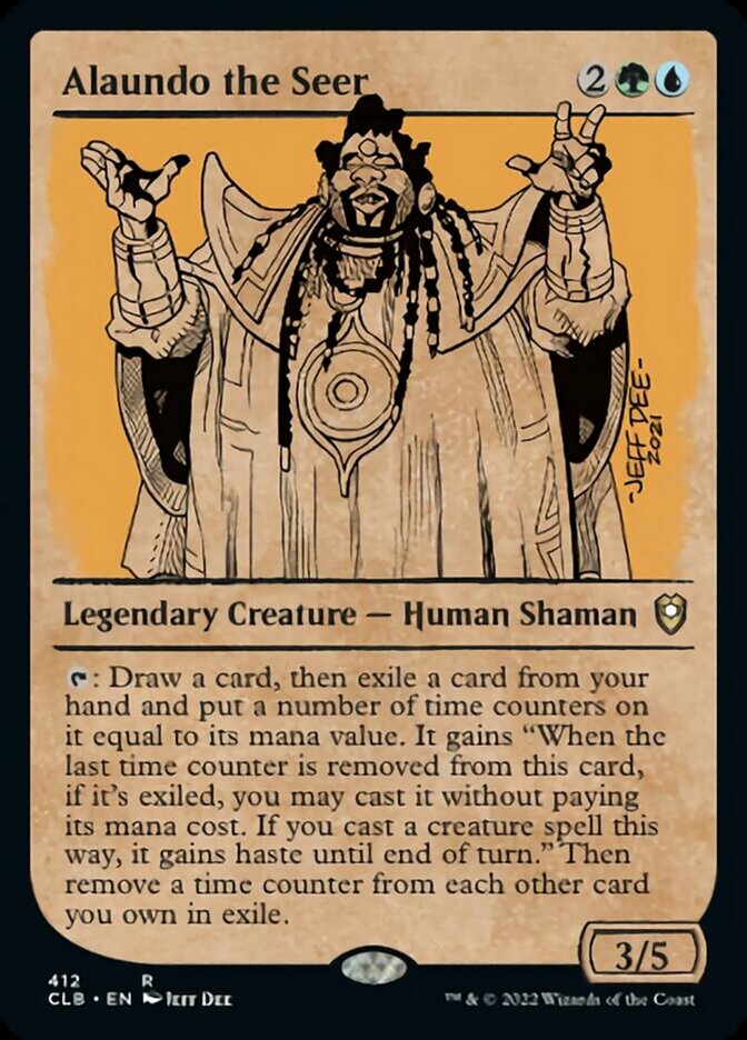 Alaundo the Seer (Showcase) [Commander Legends: Battle for Baldur's Gate] | Good Games Cannington