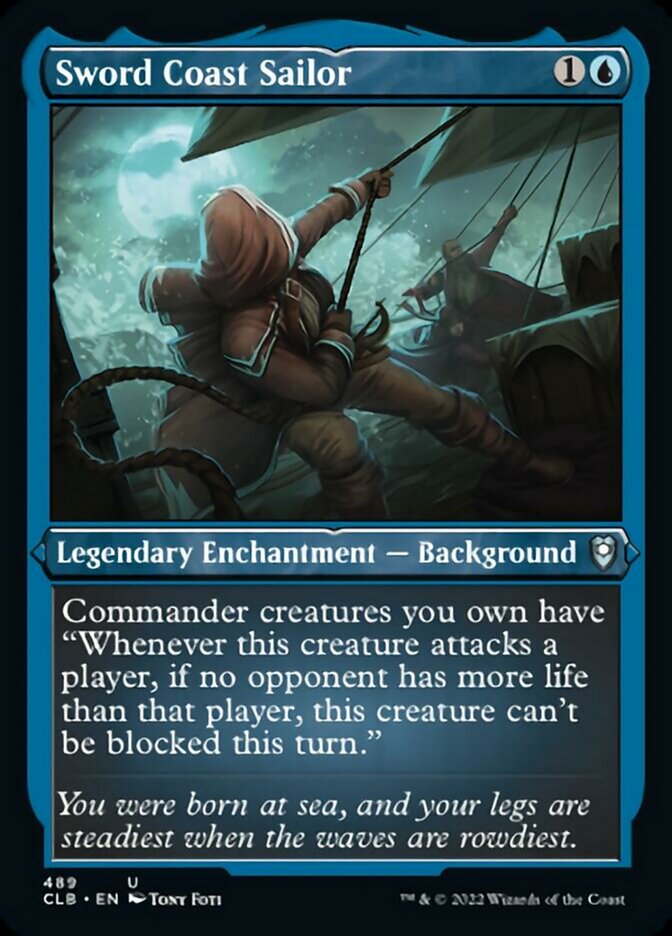 Sword Coast Sailor (Foil Etched) [Commander Legends: Battle for Baldur's Gate] | Good Games Cannington