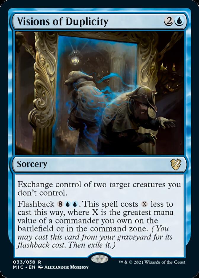 Visions of Duplicity [Innistrad: Midnight Hunt Commander] | Good Games Cannington
