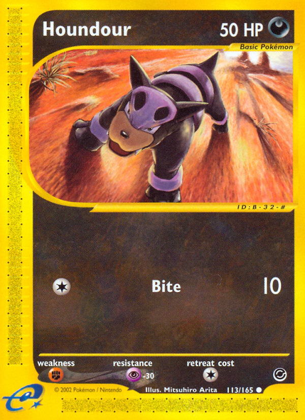 Houndour (113/165) [Expedition: Base Set] | Good Games Cannington