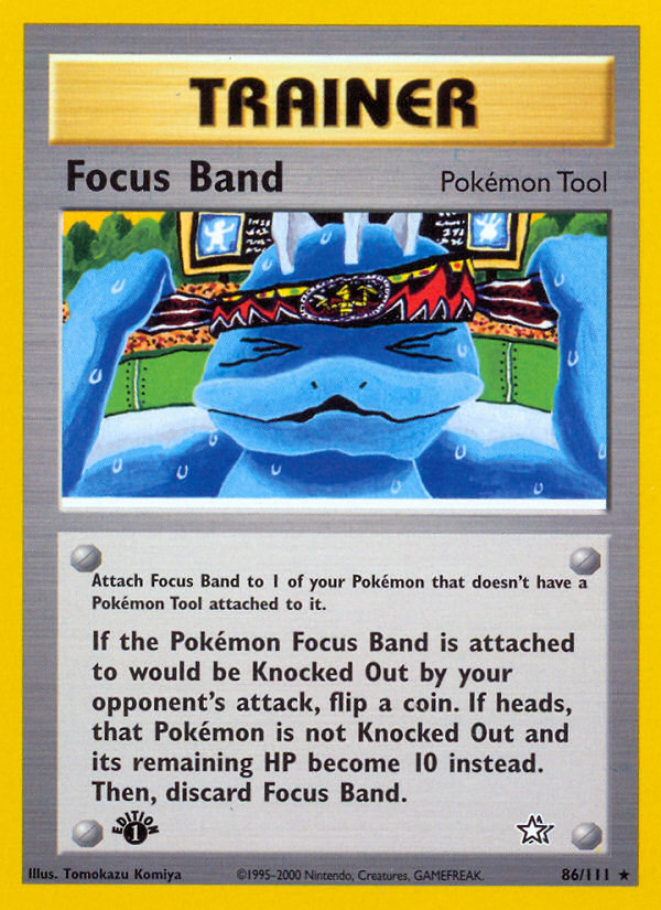 Focus Band (86/111) [Neo Genesis 1st Edition] | Good Games Cannington