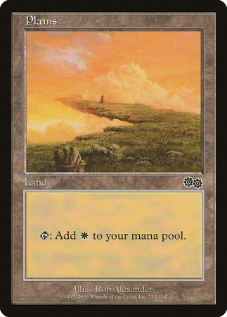 Plains (333) [Urza's Saga] | Good Games Cannington