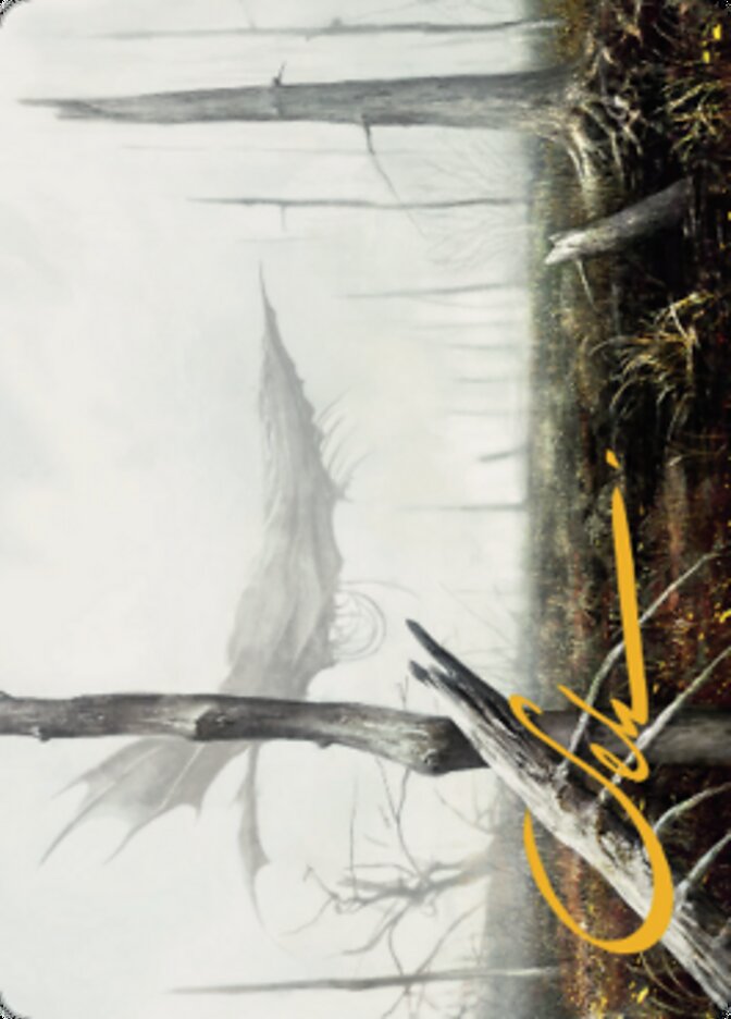 Swamp Art Card (Gold-Stamped Signature) [Dominaria United Art Series] | Good Games Cannington