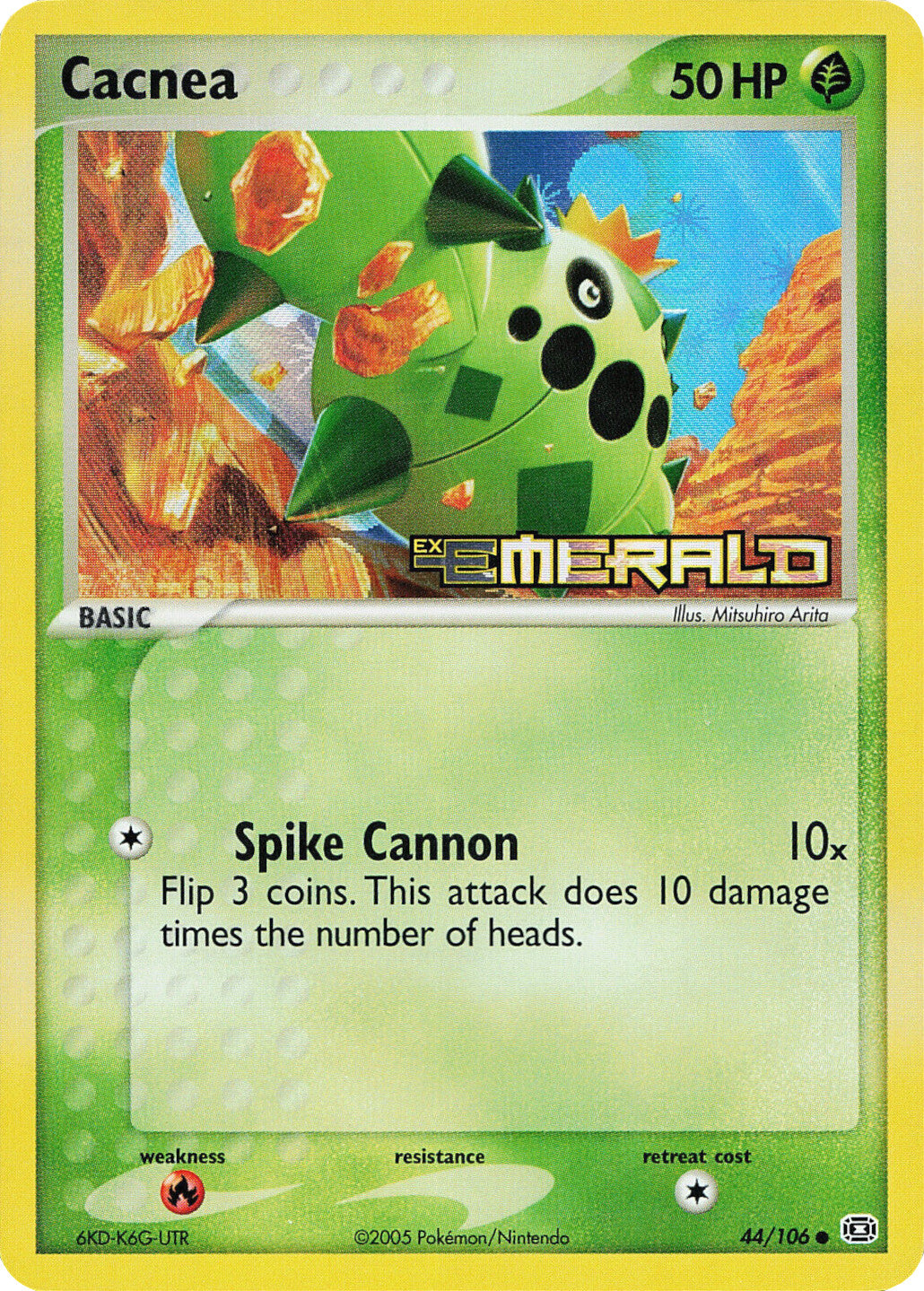 Cacnea (44/106) (Stamped) [EX: Emerald] | Good Games Cannington