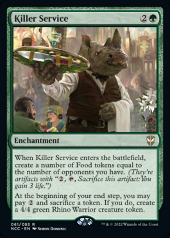 Killer Service (Promo Pack) [Streets of New Capenna Commander Promos] | Good Games Cannington