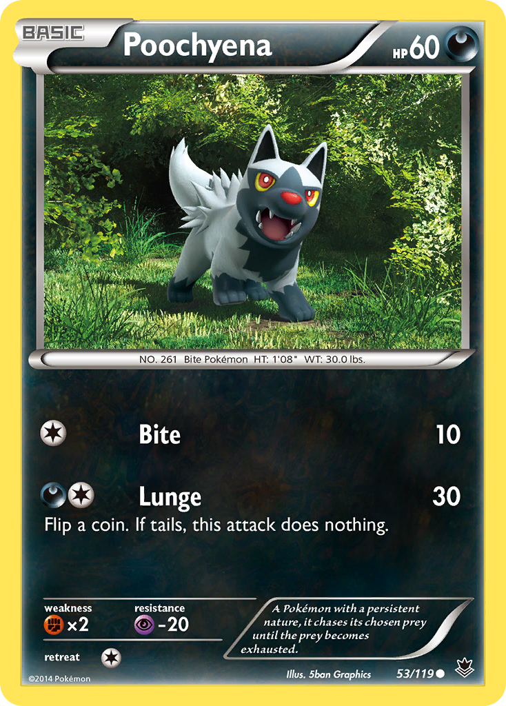 Poochyena (53/119) [XY: Phantom Forces] | Good Games Cannington