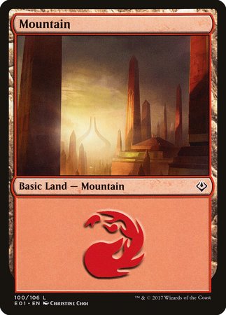 Mountain (100) [Archenemy: Nicol Bolas] | Good Games Cannington