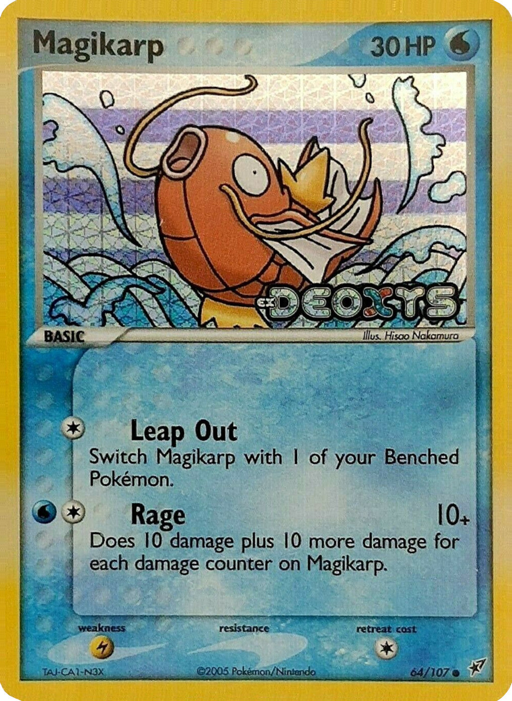 Magikarp (64/107) (Stamped) [EX: Deoxys] | Good Games Cannington