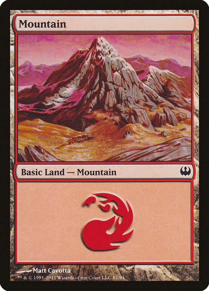 Mountain (81) [Duel Decks: Knights vs. Dragons] | Good Games Cannington