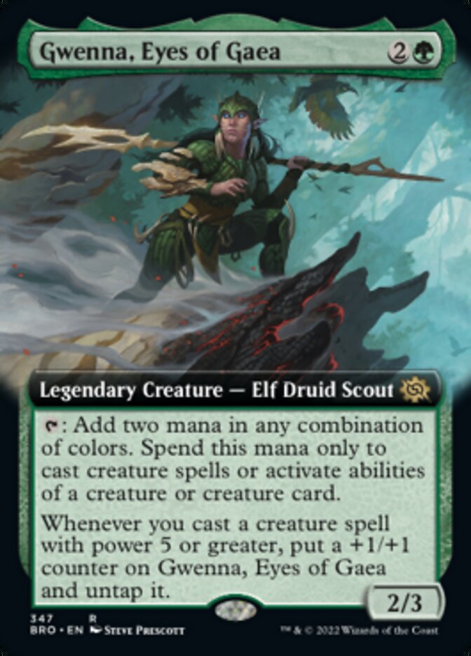 Gwenna, Eyes of Gaea (Extended Art) [The Brothers' War] | Good Games Cannington