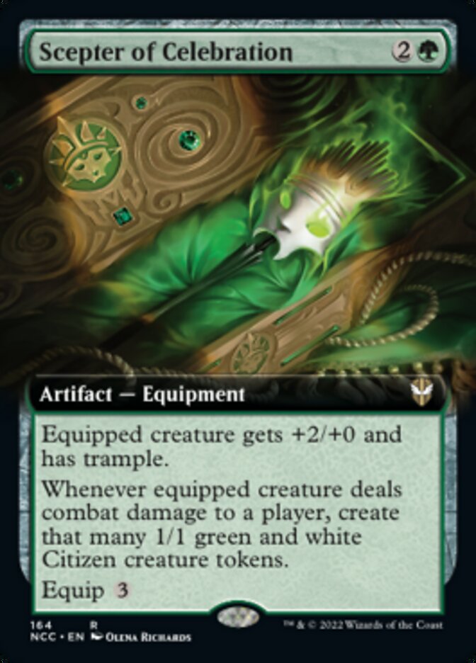 Scepter of Celebration (Extended Art) [Streets of New Capenna Commander] | Good Games Cannington