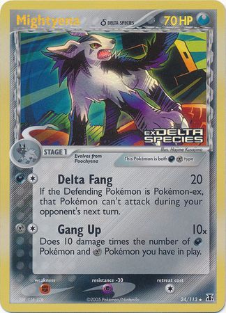 Mightyena (24/113) (Delta Species) (Stamped) [EX: Delta Species] | Good Games Cannington