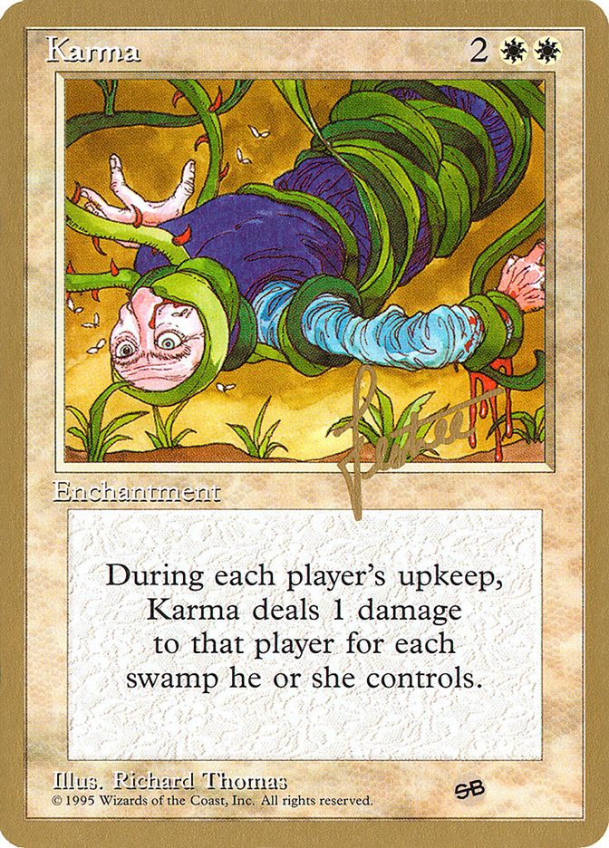 Karma (Bertrand Lestree) (SB) [Pro Tour Collector Set] | Good Games Cannington