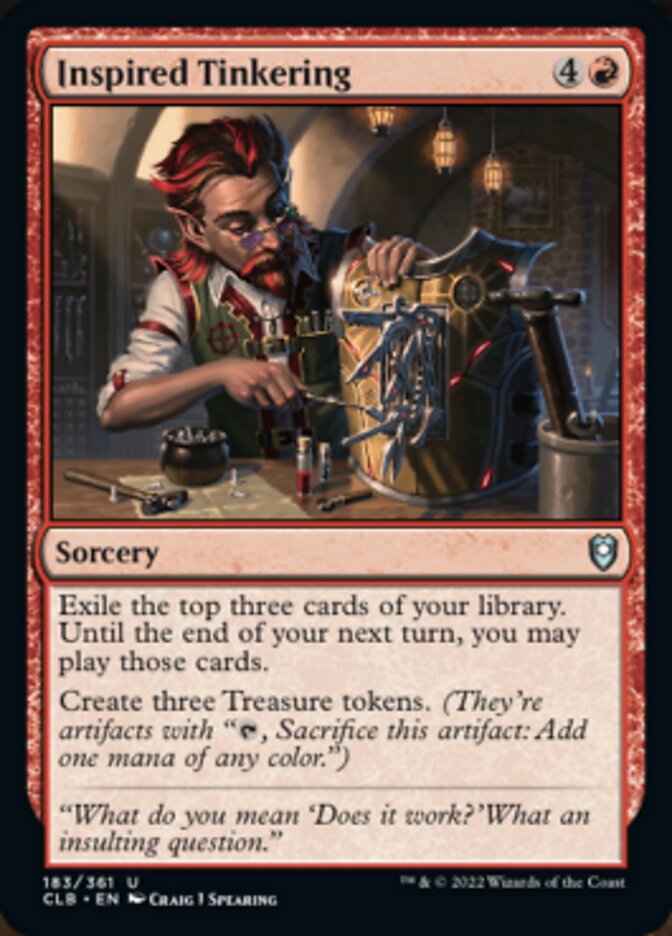 Inspired Tinkering [Commander Legends: Battle for Baldur's Gate] | Good Games Cannington