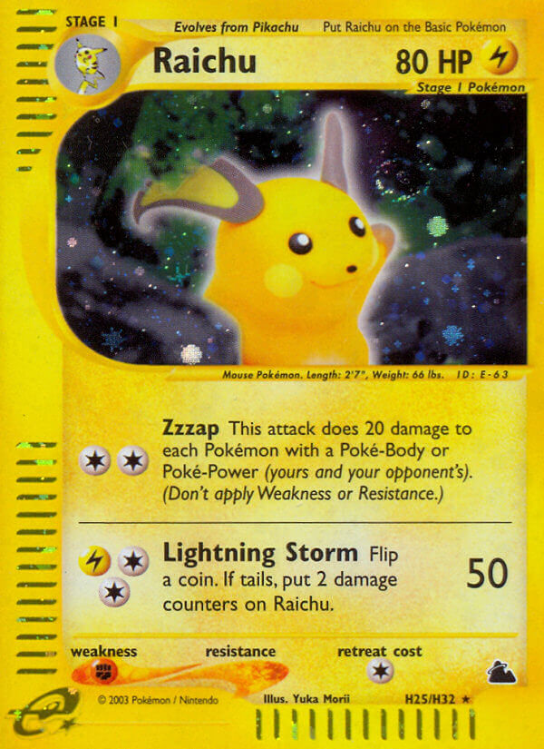 Raichu (H25/H32) [Skyridge] | Good Games Cannington