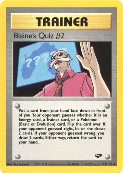 Blaine's Quiz #2 (111/132) [Gym Challenge Unlimited] | Good Games Cannington
