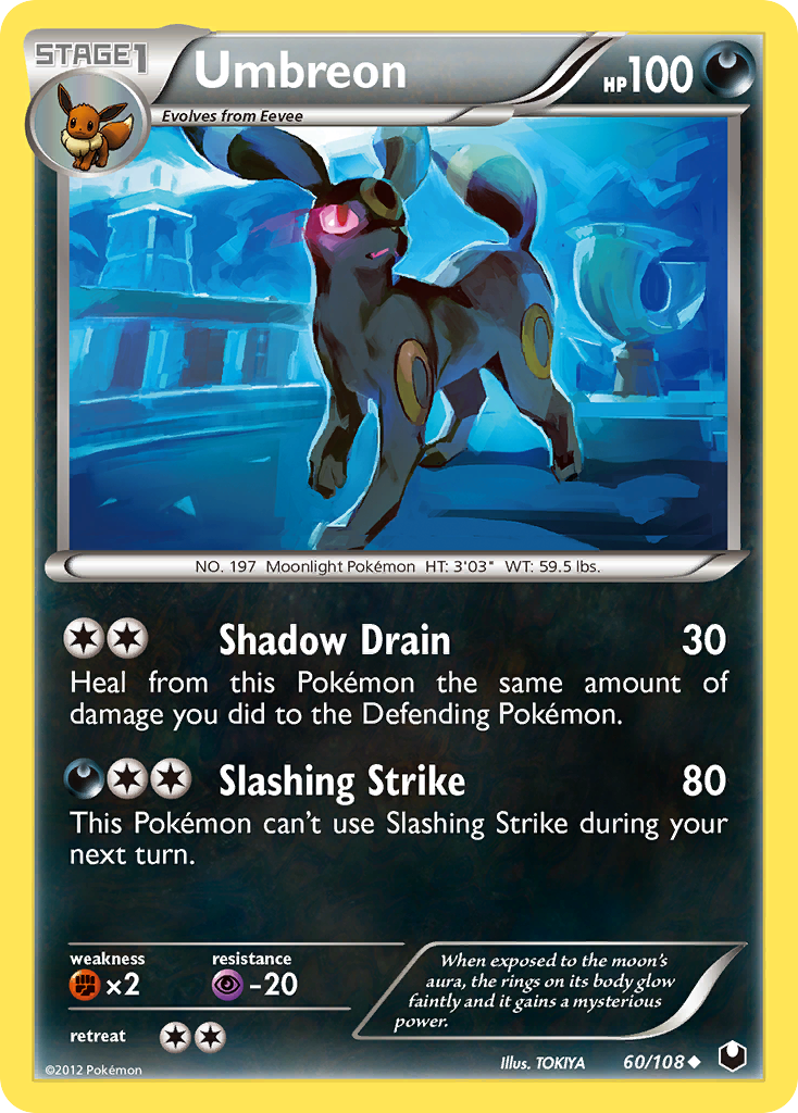 Umbreon (60/108) [Black & White: Dark Explorers] | Good Games Cannington