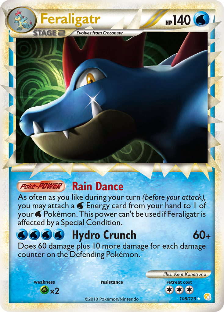 Feraligatr (108/123) [HeartGold & SoulSilver: Base Set] | Good Games Cannington