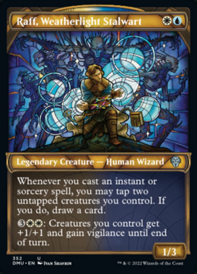 Raff, Weatherlight Stalwart (Showcase Textured) [Dominaria United] | Good Games Cannington