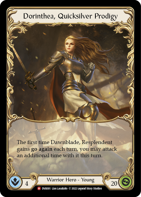 Dorinthea, Quicksilver Prodigy [DVR001] (Classic Battles: Rhinar vs Dorinthea)  Cold Foil | Good Games Cannington