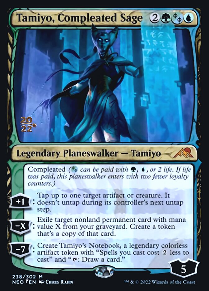 Tamiyo, Compleated Sage [Kamigawa: Neon Dynasty Prerelease Promos] | Good Games Cannington