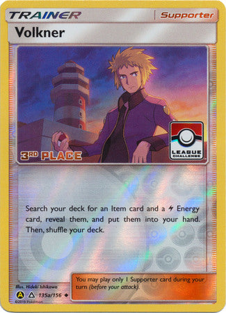 Volkner (135a/156) (League Challenge 3rd Place) [Sun & Moon: Ultra Prism] | Good Games Cannington