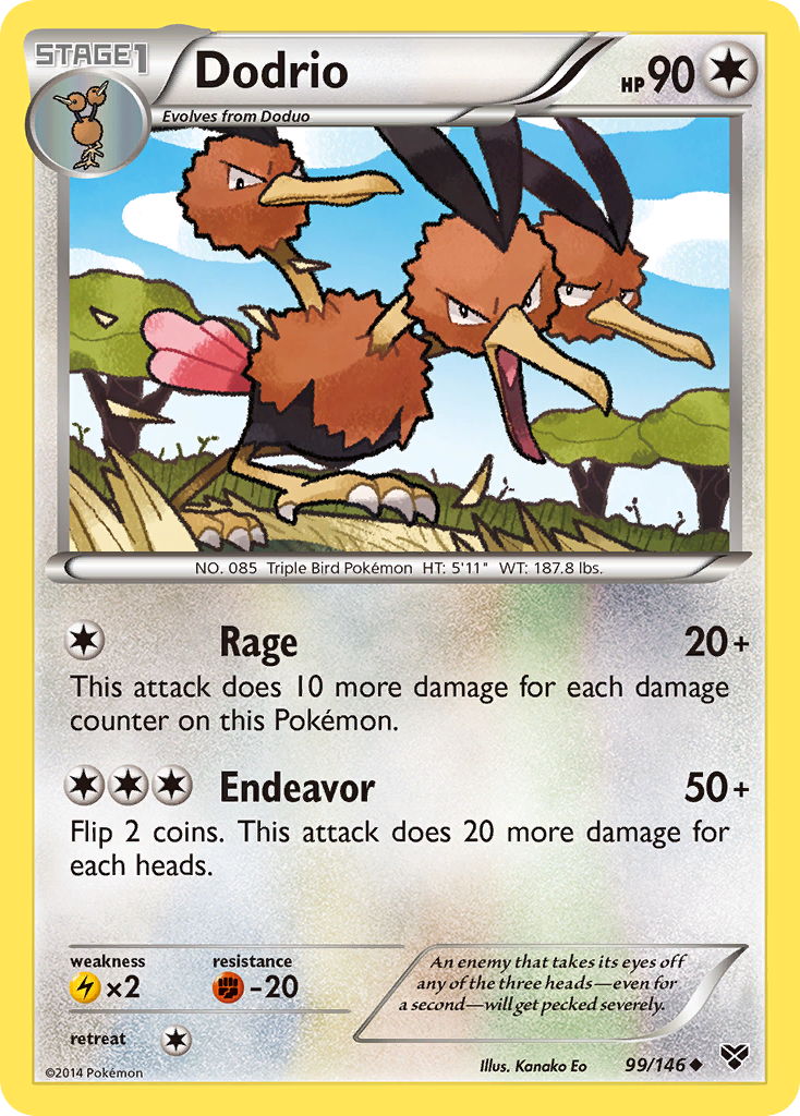 Dodrio (99/146) [XY: Base Set] | Good Games Cannington