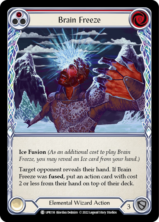 Brain Freeze (Red) [UPR116] (Uprising)  Rainbow Foil | Good Games Cannington